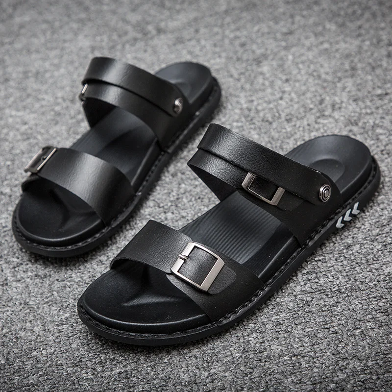 

Men's New Summer Open-toed Sandals Fashion Trend Beach Shoe Hand stitched sole Anti-skid Outdoor Light Casual Sandals
