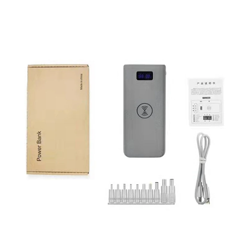 pd 100w lapt power bank 27000mah 65w super fast charge dual usb output mobile phone wireless charging free global shipping