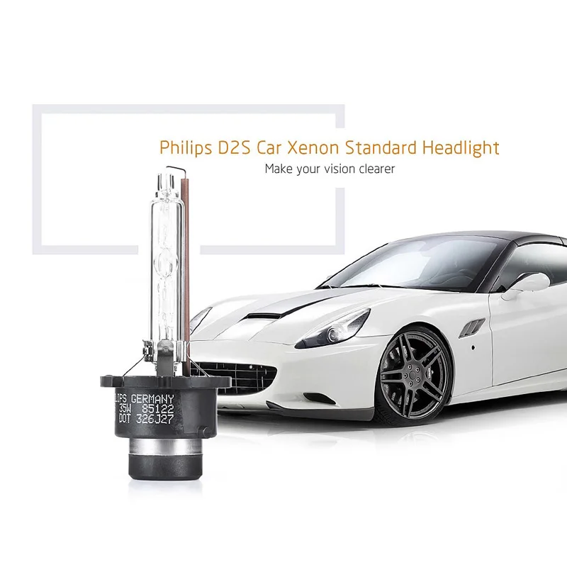 Сменные ксеноновые лампы Philips HID D2S 1 шт. 35 Вт 4200 к|Лампы для автомобильных фар