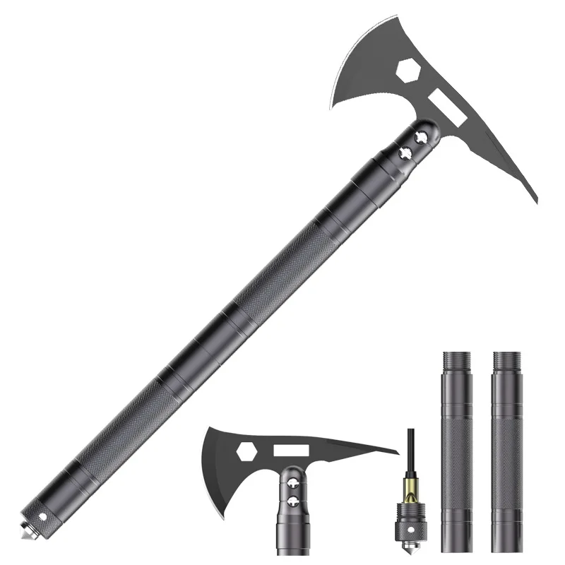 

Multifunctional outdoor small axe double-headed dual purpose medicine hoe garden shovel tactical pick fire stick
