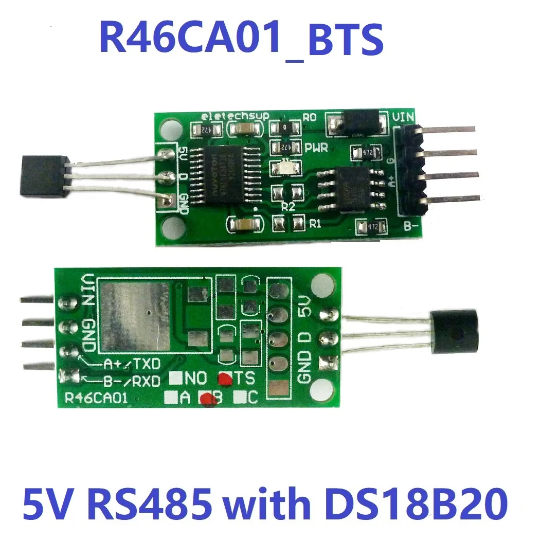 DC 3,7-25 в DS18B20 RS485 RS232 ttl Modbus Rtu Температурный датчик дистанционного сбора монитор модуль цифрового термометра - Цвет: 5V  RS485 TS