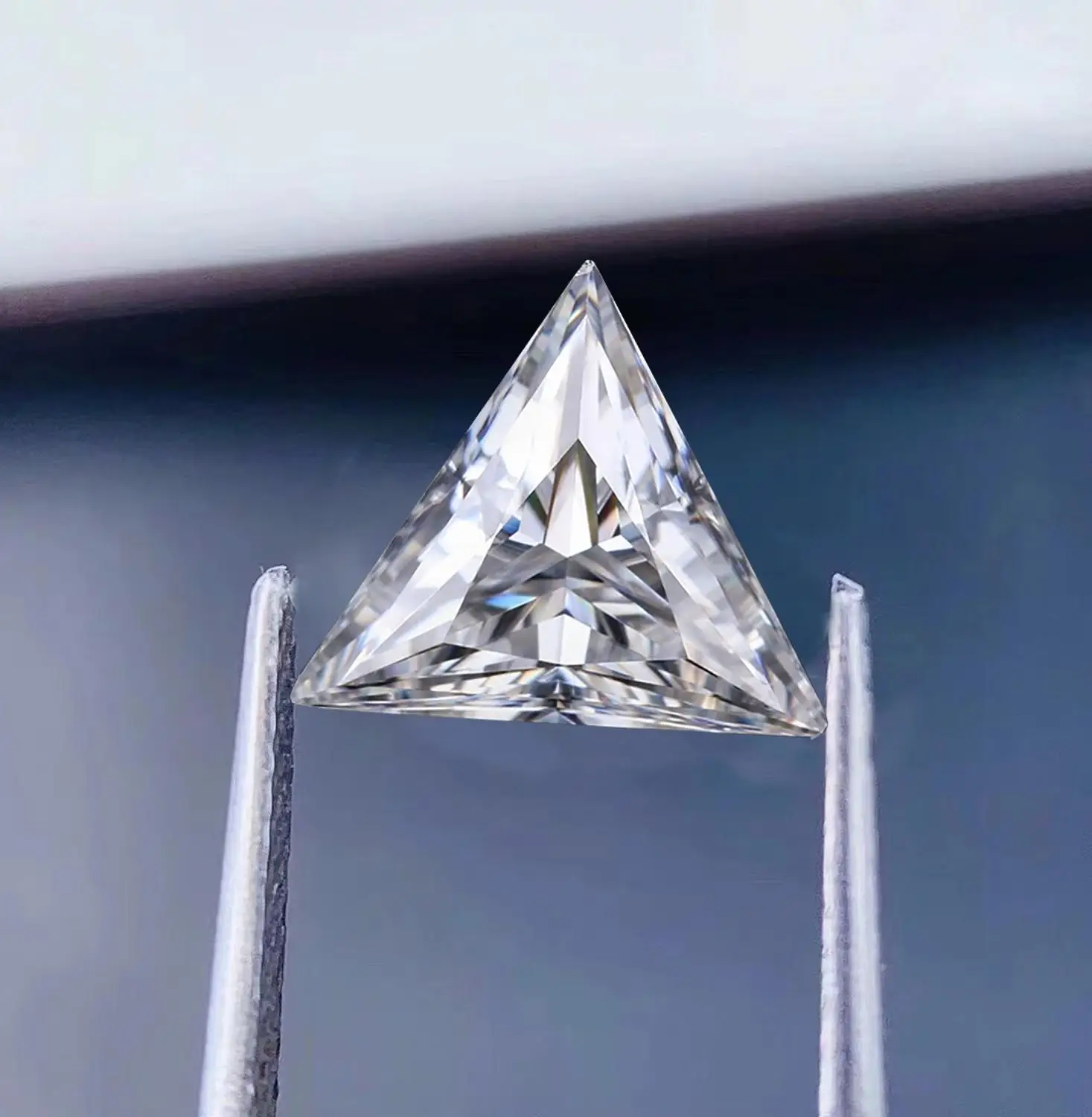 

100% Свободный Муассанит от 0,03ct до 3ct vs1 D Цвет Триллион Форма выглядит как настоящий алмаз пройти тестер драгоценные камни камень для изготовл...