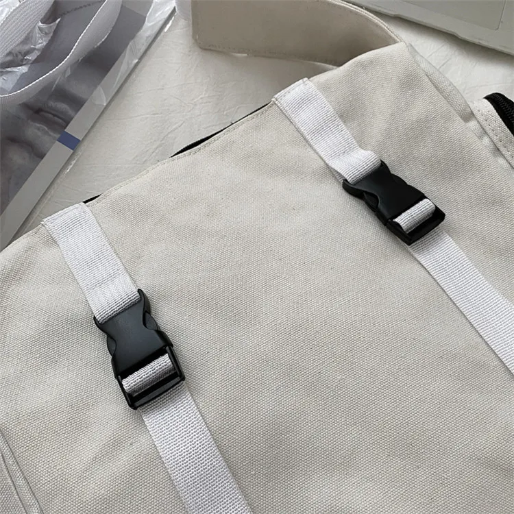 

Canvas Messenger Bag Women Japanese-style Shoulder Korean-style Versatile Fashion INS Harajuku Workwear Function Wind Capacity S