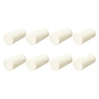 

17-22mm Beige Drilled Silicone Stopper Plugs for Flask Test Tube Stopper 8pcs