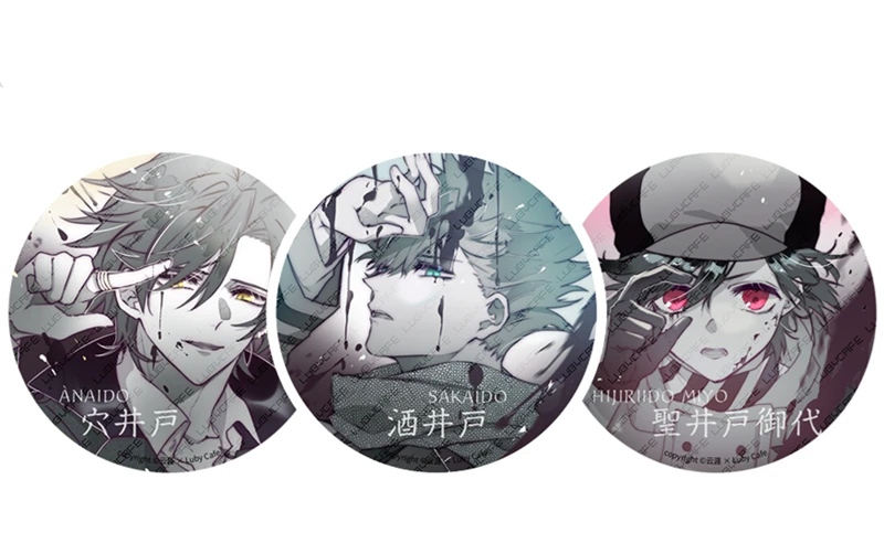 

Anime ID:INVADED Cosplay Props Cartoon Posdcard Badge Broochs Emblem Shirt Lapel Pin Collections Accessories Gifts Favor Funny