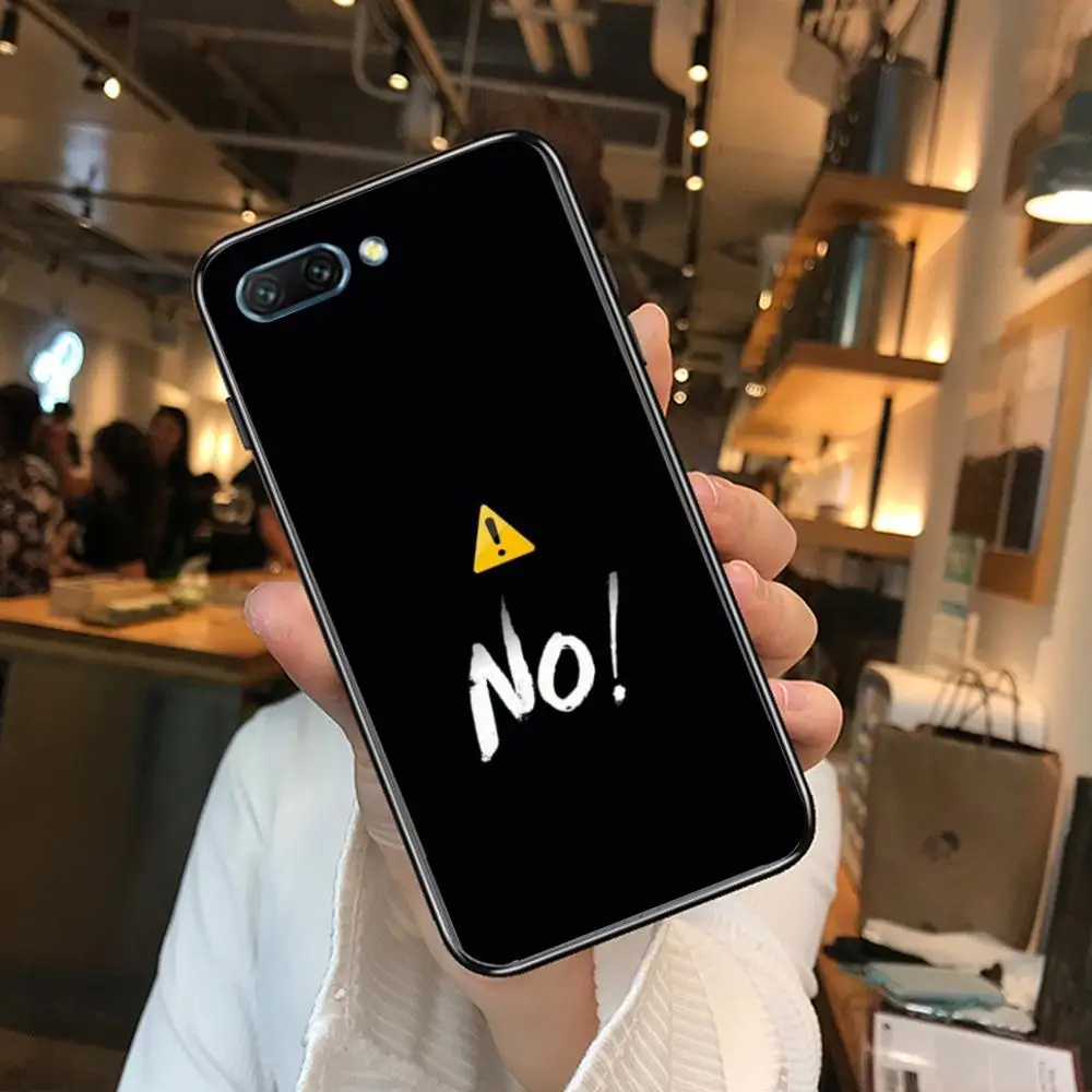 

Black and White clear Phone Case For Huawei Honor 10 9 8 7 N Pro Lite A C RU Black Etui Coque Hoesjes comic fashion