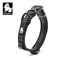 truelove dog collars reflective adjustable size d type buckle wearing the pilot light position for big small pet product tlc5271