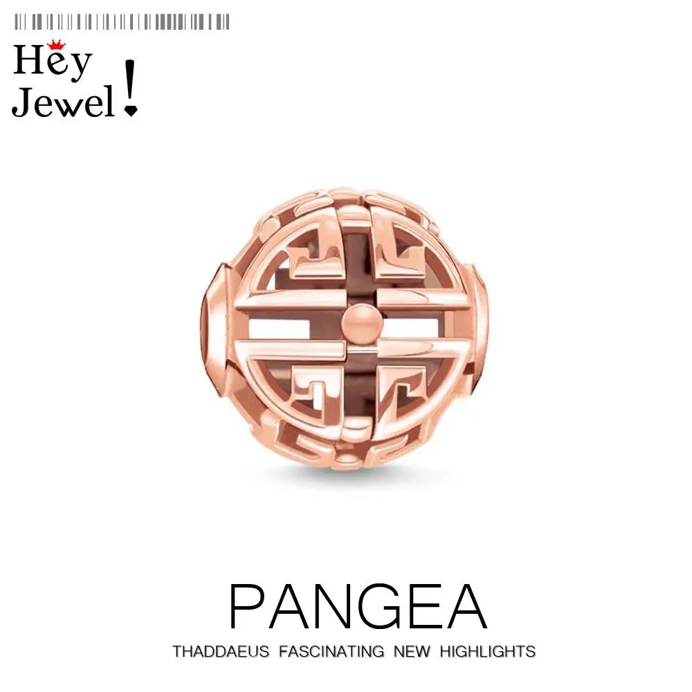 Бусины с Азиатским орнаментом новинка 2019 подарок цвета розового золота подходит