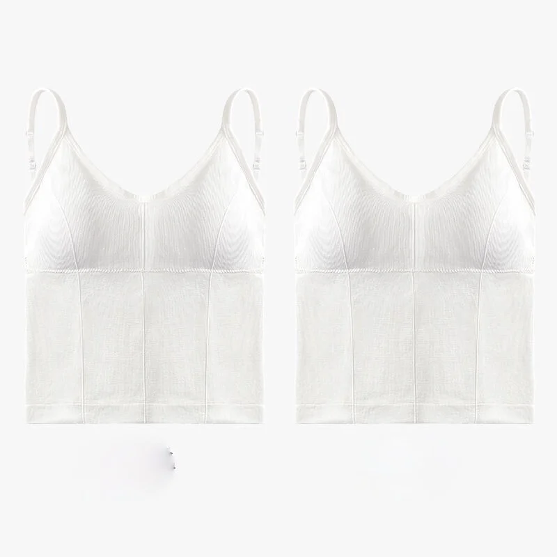 

Women 2021 Summer Fashion Large Size Underwear Tops Female Solid Color Camisole Tops Ladies Sports Bra Thin Vest Tops E215