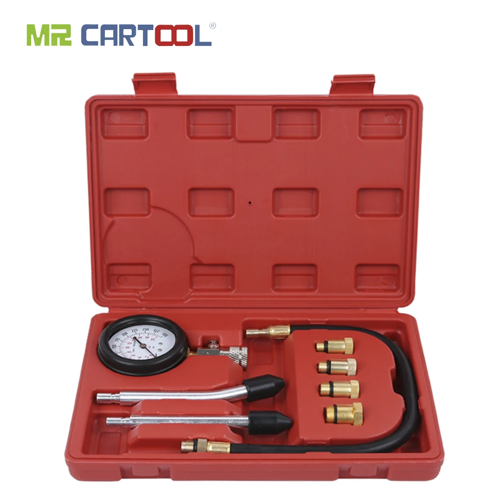 MR CARTOOL цилиндр давления двигателя масла Манометр тестер Диагностический Набор инструментов многоцелевой бензиновый метр для автомобиля мотоцикла
