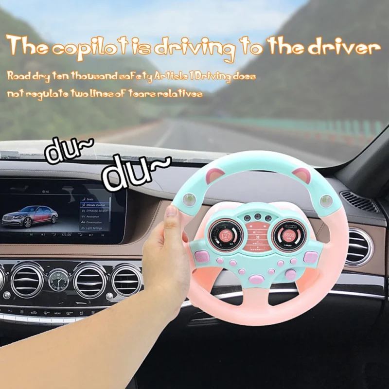 

Children Musical Developing Educational Toys Simulation Steering Wheel with Light Sounding Music Driving Car Toy For Boy Gift
