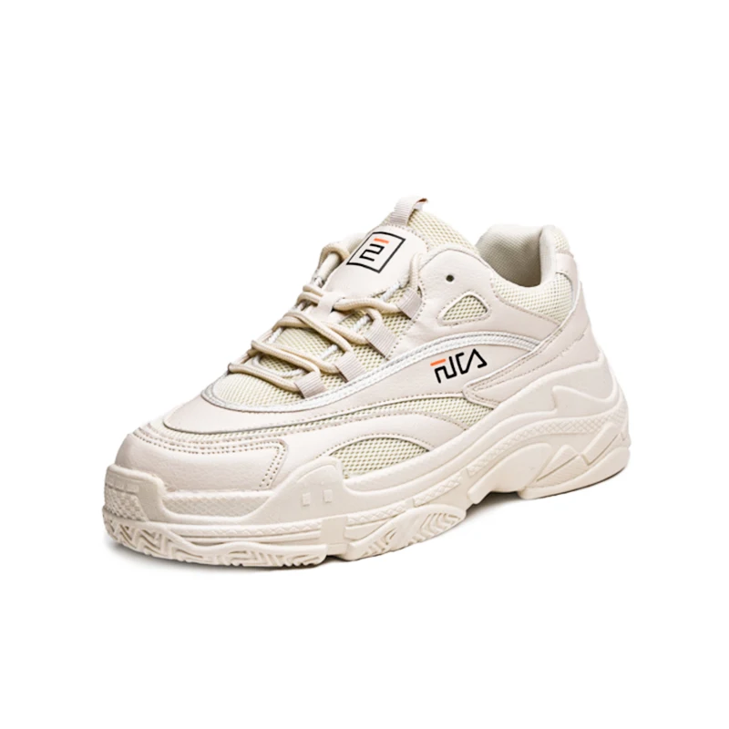 beige sneakers Новая брендовая спортивная обувь для мужчин воздухопроницаемые сетчаты для мужчин кроссовки цвет черный белый Спортивная мужская обувь Легкие уличные Прогулочные кроссовки - Цвет: beige sneakers