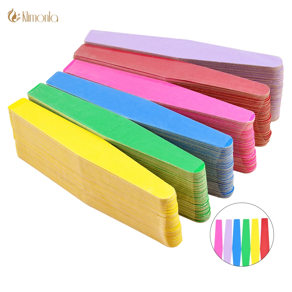 

50/100/200 Pcs/Lot Sandpaper Wood Nail File Buffer 240 Multi Design Wooden unhas Files Washable Nails Files Diamond