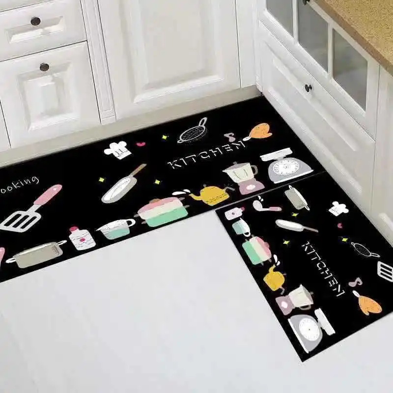 

Modern Geometry Kitchen Carpet Non-slip Kitchen Mat Area Rugs Absorbent For Living Room Bathroom Entrance Doormat Floor Mat Rug