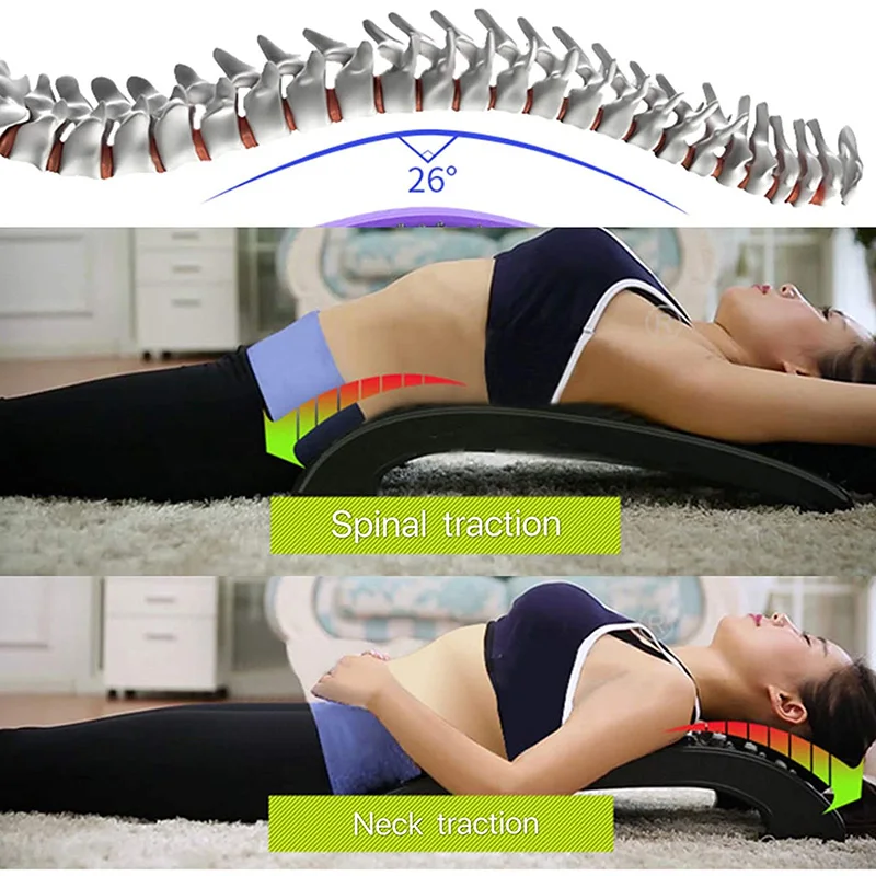 Массажер для растяжки спины шеи поясницы нижней и верхней части | Красота
