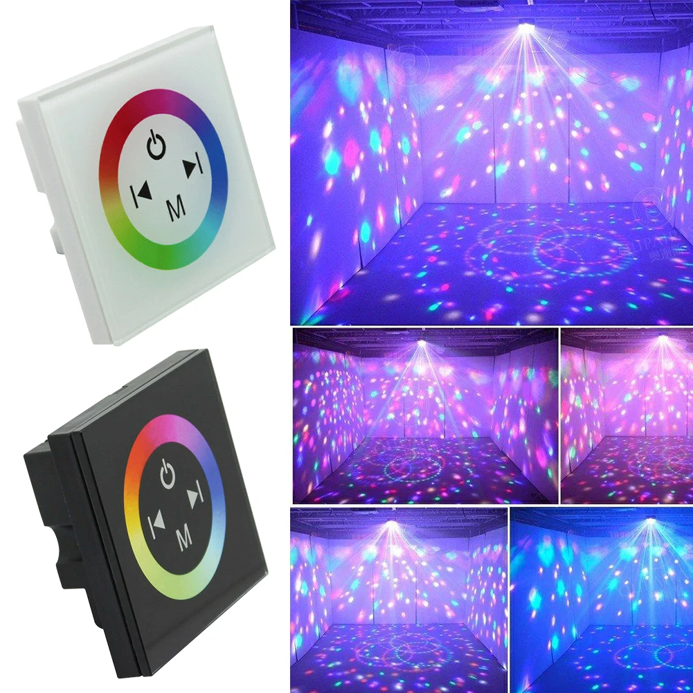 Интеллектуальная многоцветная Сенсорная панель RGB контроллер Регулируемый