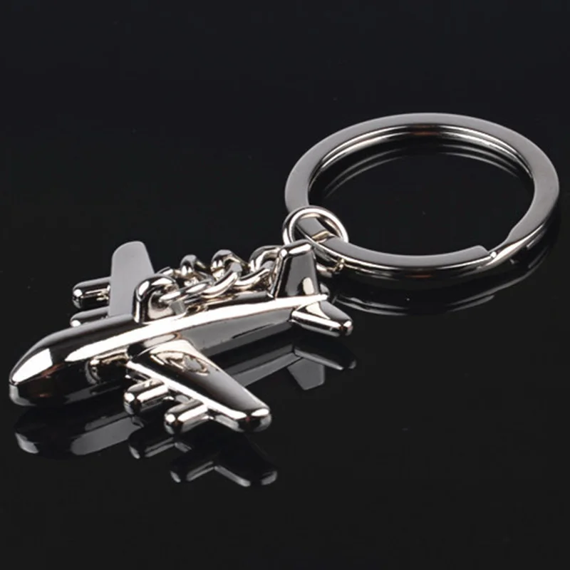 Брелок для ключей из металлического сплава модель самолета мужской Подарочная