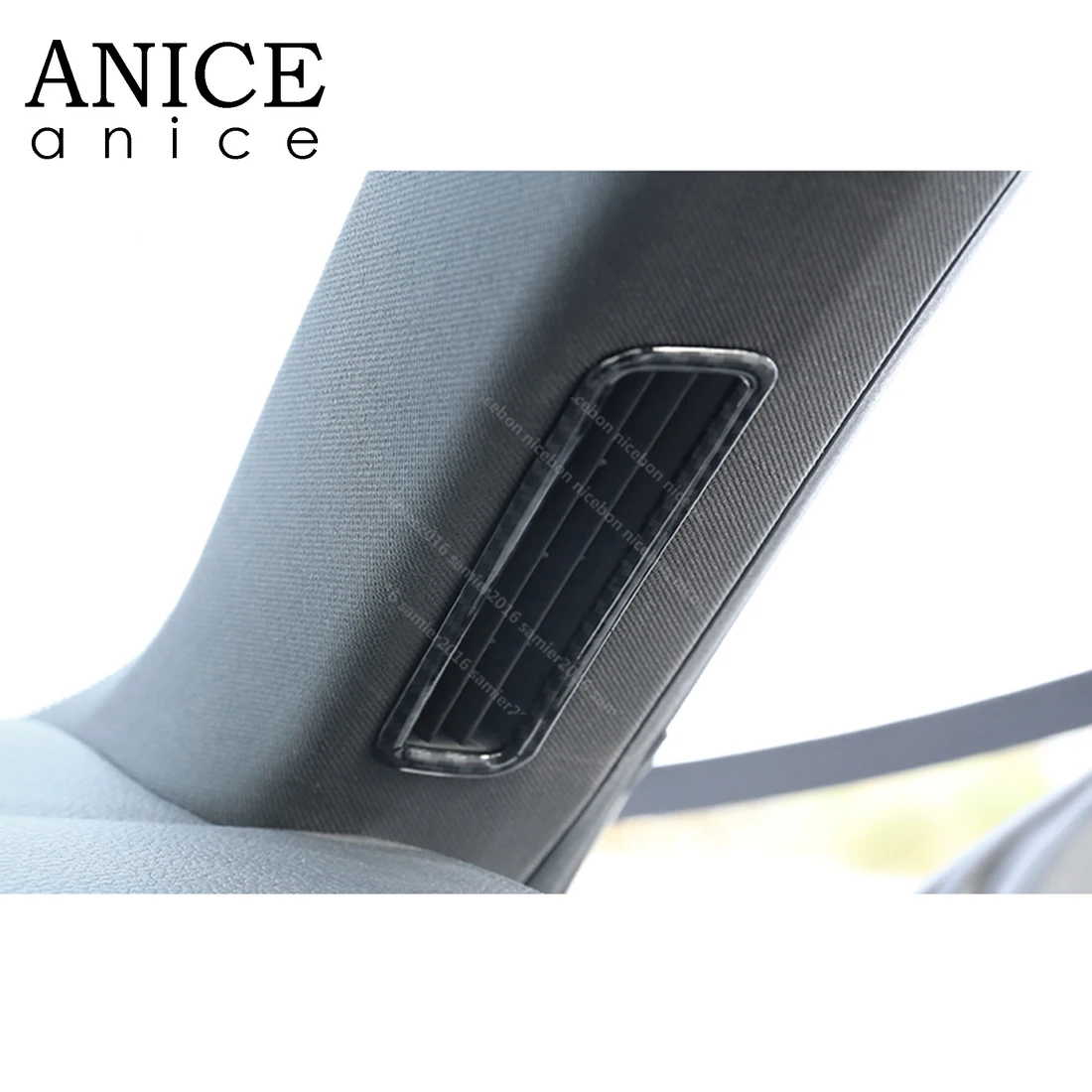 

Carbon fiber color Air Conditioning Dashboard Vent Cover trim Fit For Volkswagen Arteon 2017 2018 2019