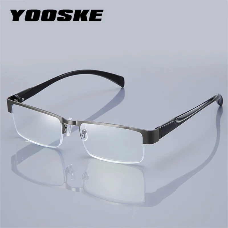 Мужские очки для чтения с синей пленкой YOOSKE анти синий светильник CR 39