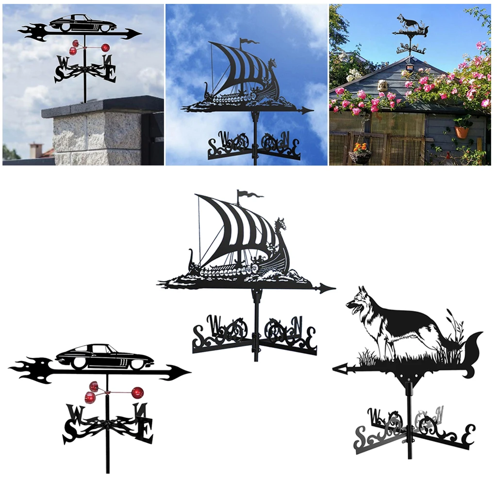 

Retro Stainless Steel Garden Weather Vane Weathervane for Yard Garden Roofs