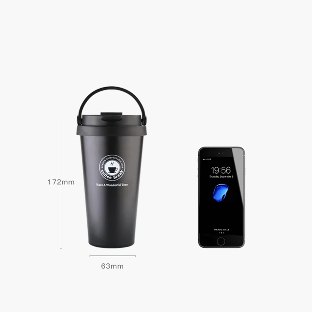 

Ins 500 ml Vacuum Water Bottle Stainless Steel Insulated Water Bottle Simple Design Travel Coffee Mug Camping Accessories