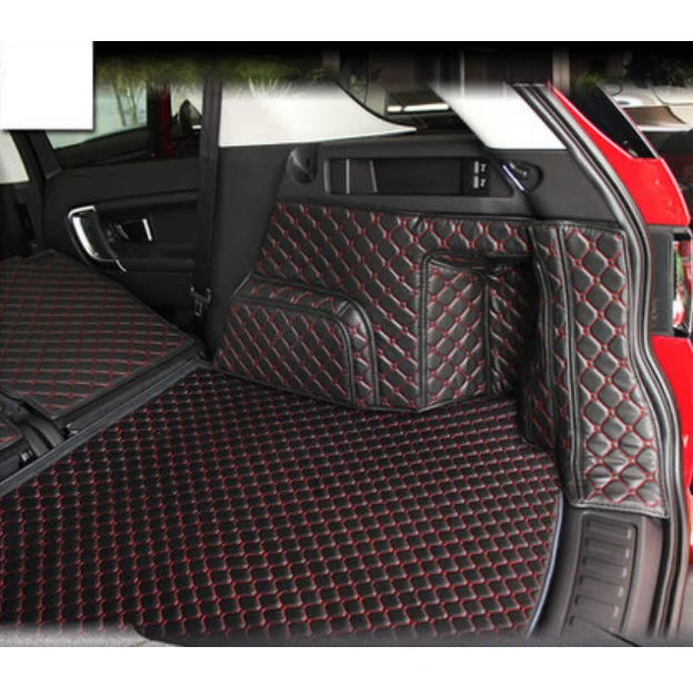 

( Car Travel ) High quality! Special trunk mats for Land Rover Discovery Sport 5seats 2016-2014 durable waterproof boot carpets