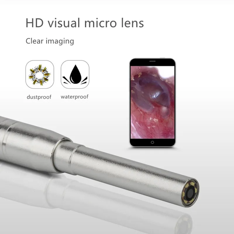 3 9 мм Otoscope с экраном 1080P 4 5 дюйма 6 светодиодный светильник визуальная