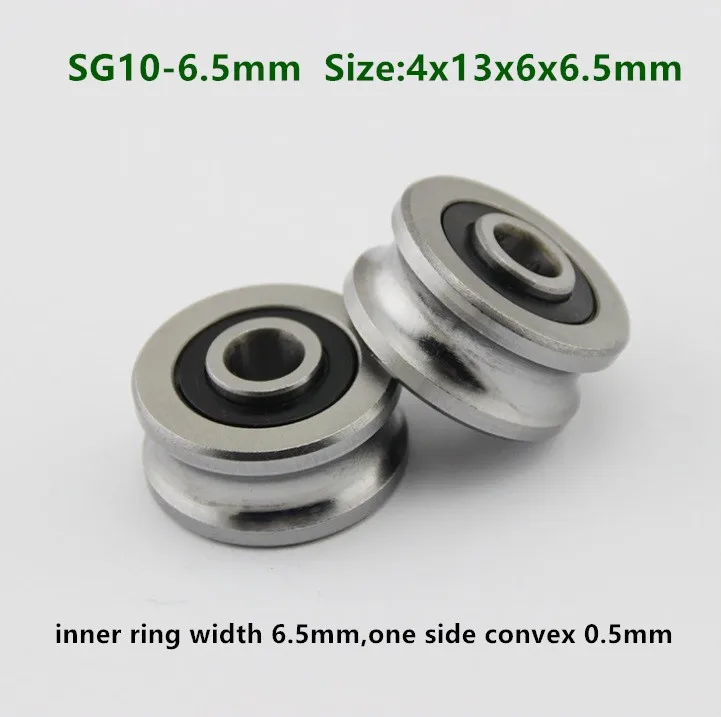 20pcs SG10 M4x17MM Screw Bolts Bearing Steel Pulley Ball Bearings U Groove Track Guide Roller 4x13x6x6.5/8.2 mm |