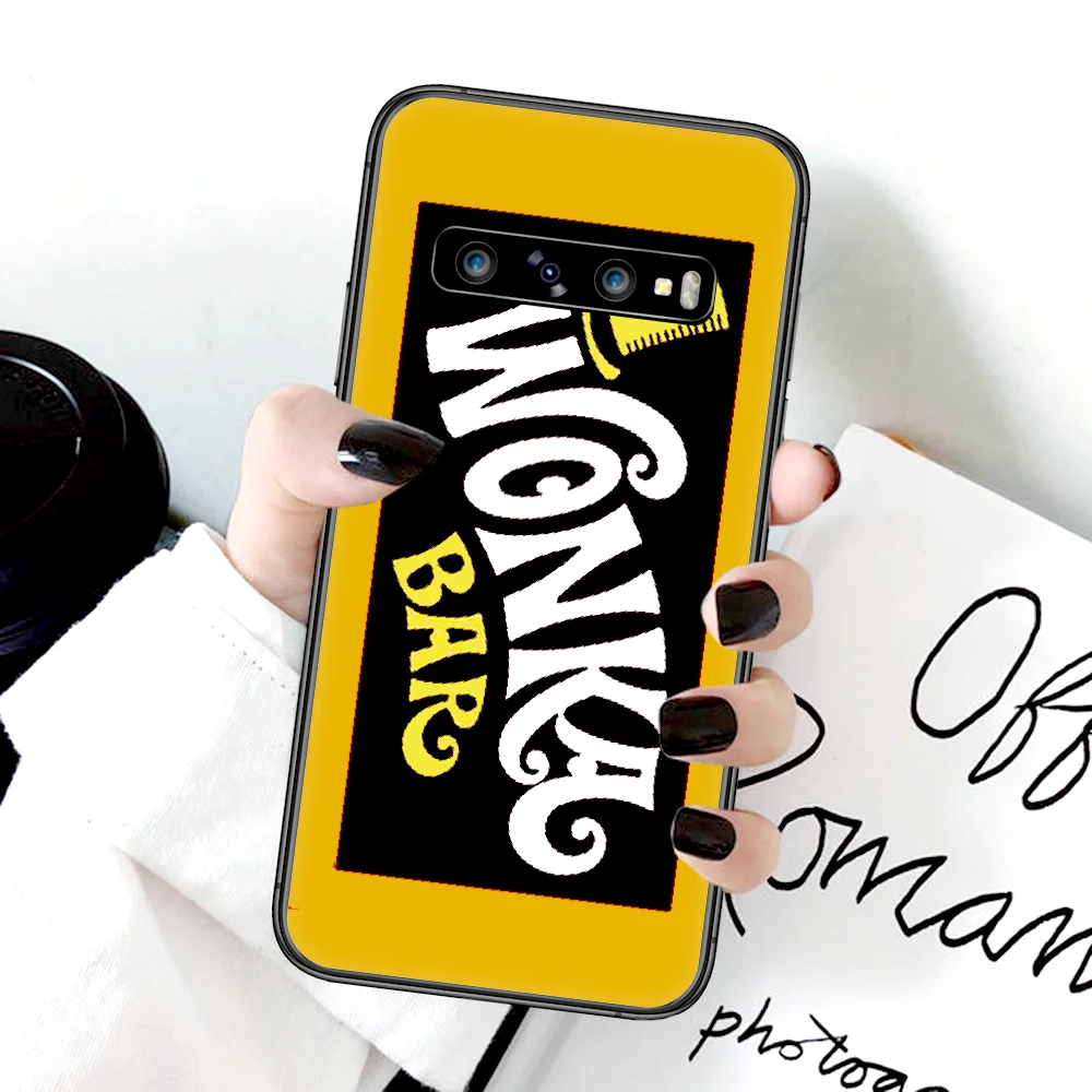 

Chocolate Bar Willy Wonka Phone Case For Samsung Galaxy Note S 8 9 10 20 Plus E Lite Uitra black Bumper Pretty Coque Painting