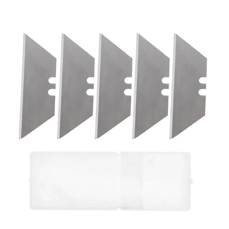 

5Pcs Folding Trapezoid Cutting Blade Art Carpet Cutter Replaceable Utility Knife Torque Wrenches Line Disconnect Tools Replaceme