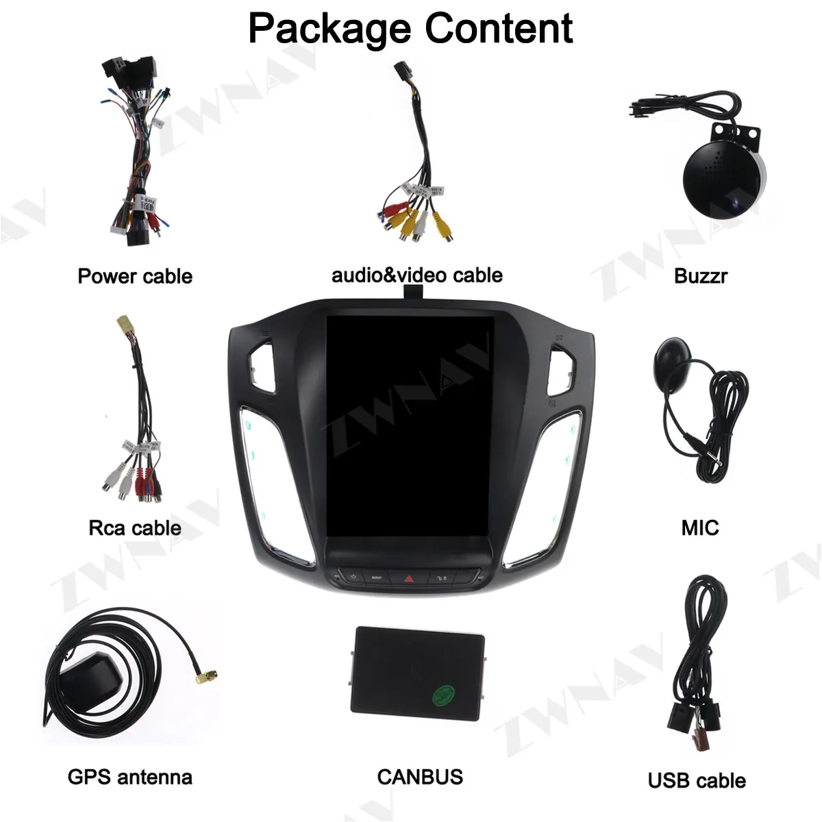 Вертикальный Tesla стиль экран Android 9 0 Автомобильный мультимедийный плеер для Ford Focus