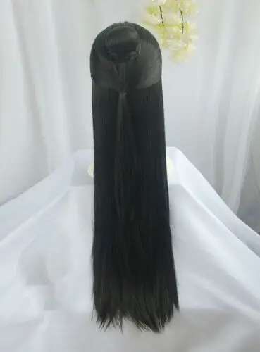 Китайский древний Hanfu на заказ парик из целых волос для мужчин Косплей|Шлемы| |
