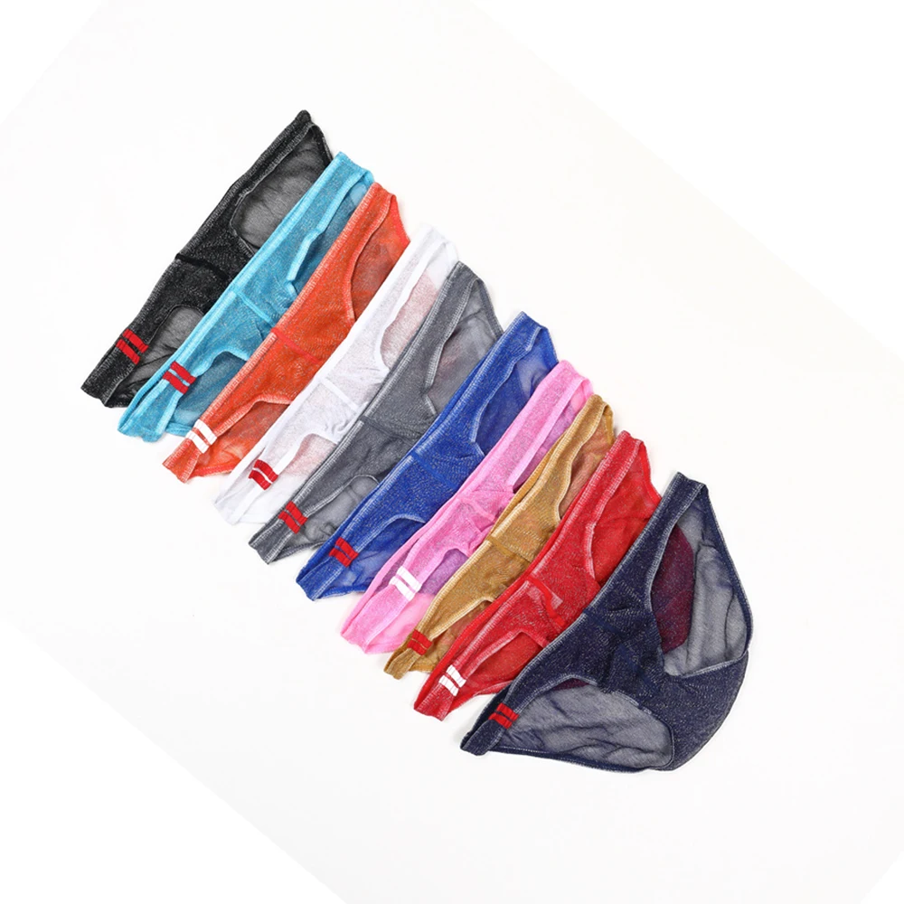 

Men Sexy Lingerie Low Rise Underwear Briefs U-Bulge Underpants Soft Fashion Breathless Knickers Panties