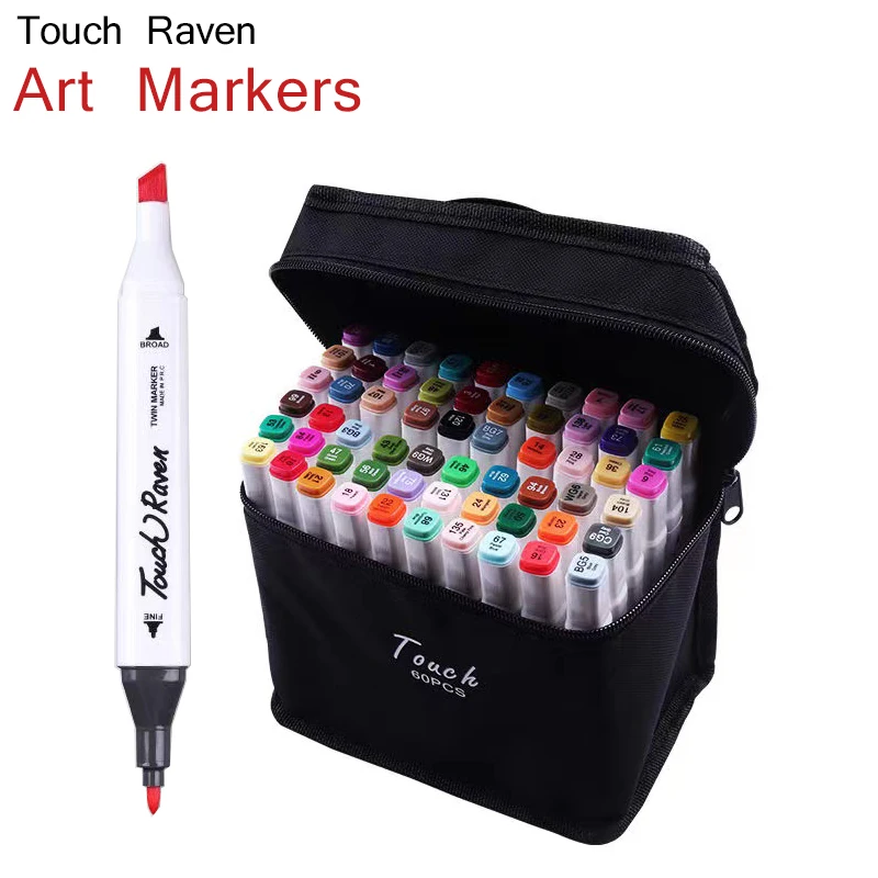 

Markers Set for Kids Alcohol Manga Draw Anime Graffiti Pens Lights Painting Art Colorful Markers Stationery School Supplies 2021