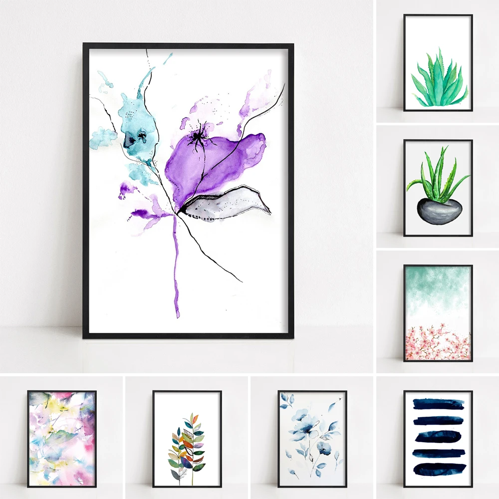 Художественное настенное украшение с изображением животных на ферме акварель