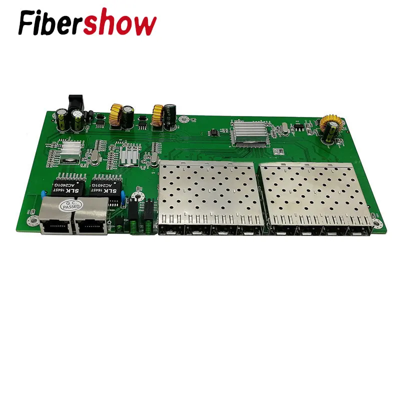 8 портов 1 25G SFP solt 2 RJ45 Gigabit Ethernet PCBA плата медиаконвертер 10/100/1000 M | Мобильные