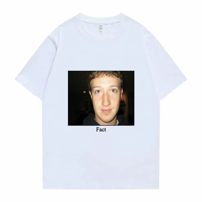 

Mark Zuckerberg Meme Essential Tshirt Summer Men Women Oversized Loose Short Sleeve Tees Unisex Daily Casual Print T-shirt Tops