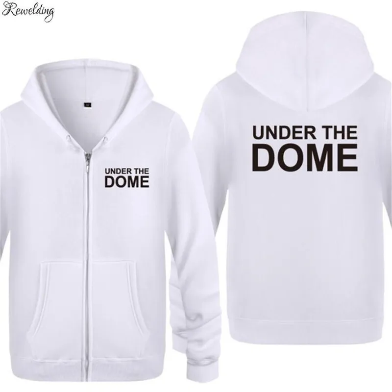 

Hoodies Men TV UNDER THE DOME Printed Mens Hoodie Fleece Long Sleeve Zipper Jacket Sweatshirt Skate Tracksuit Moleton Masculino