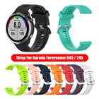Силиконовый ремешок для часов, 20 мм, для Garmin Forerunner 645, 245, 245 м, Vivoactive 3, спортивный сменный ремешок, браслеты