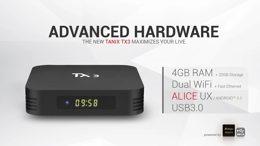 TX3 Android 9,0 ТВ приставка Amlogic S905X3 4 Гб 64 Гб 8K 2,4G 5G Wifi Bluetooth Youtube HDR Google Play Netfilx телеприставка