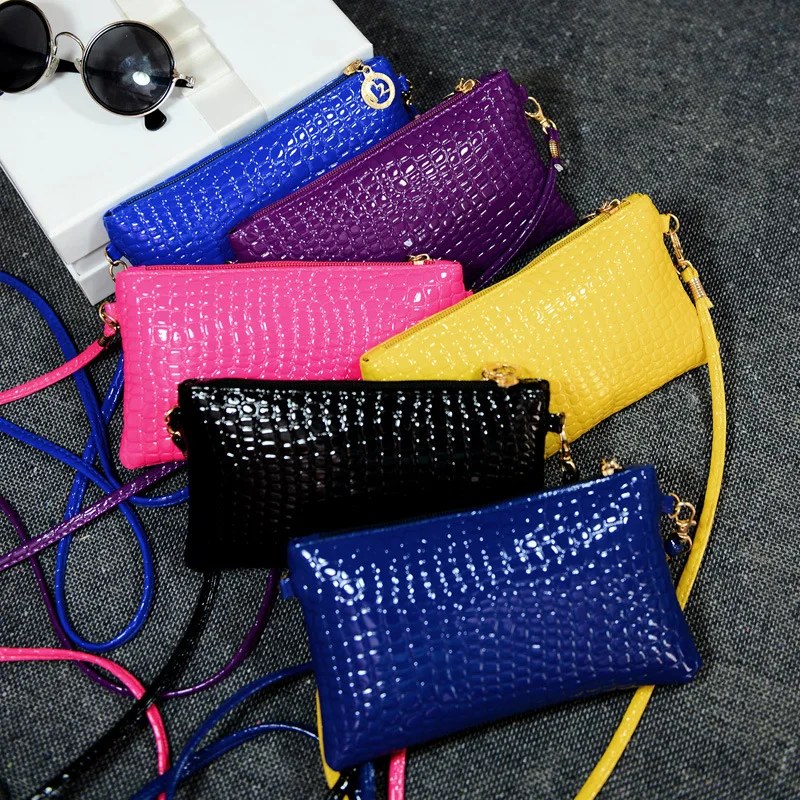 

New Fashion PU Leather Wallet Crossbody Bags for Women Messenger Bags Female Coin Purse Zipper Small Shoulder Bags Handbag