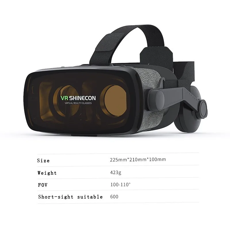 2019 новейшие очки виртуальной реальности 3D VR Shinecon гарнитура шлем для смартфона