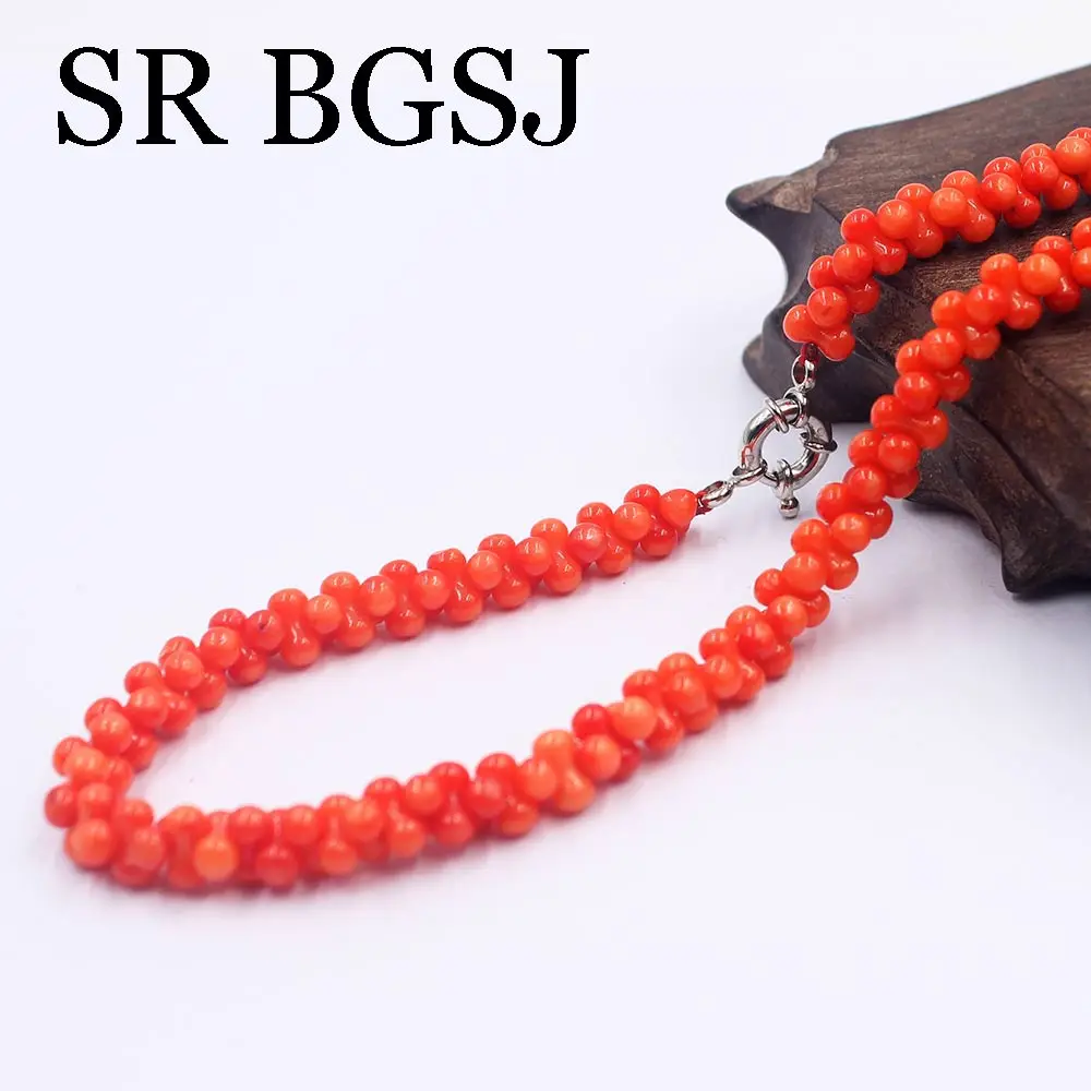 Бесплатная доставка 4x8 мм белый красный розовый оранжевый в форме кости морской