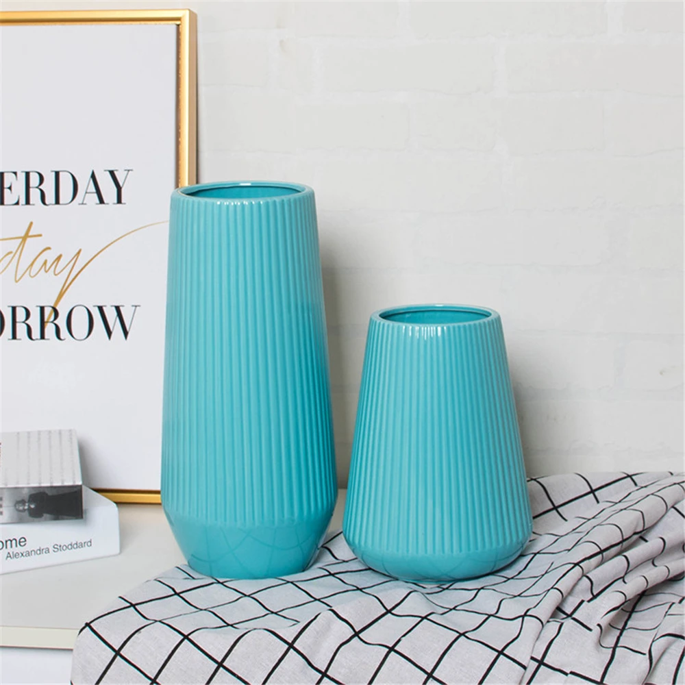 B LIFE синий Керамика вазы современный элегантные домашние декоративные для цветов