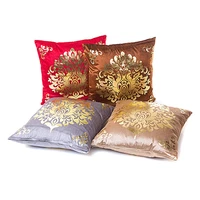 1pc soft 4545cm bronzing pillow cover golden velvet for sofa seat cushion case creative home decoration