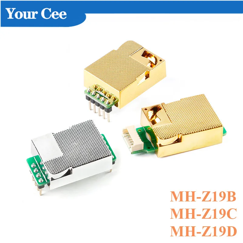 Модуль инфракрасного датчика MH-Z19 MH Z19C Z19D цифровой NDIR для контроля CO2 400-5000ppm UART