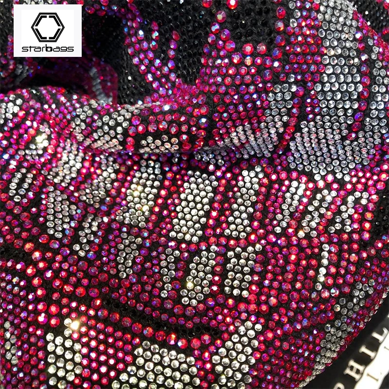 

Star bags pp Color diamond skull Italian original design trademark warm men's Pullover Sweater punk street round neck pure wool