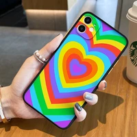 asina transparent phone cases for iphone 13 12 11 pro max hard pc flame capa for iphone 7 8 plus xs xr se 2020 ins stripe fundas
