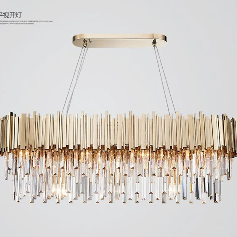 

Luxury crystal chandelier gold shine living room lamp hotel decoration can be customized size