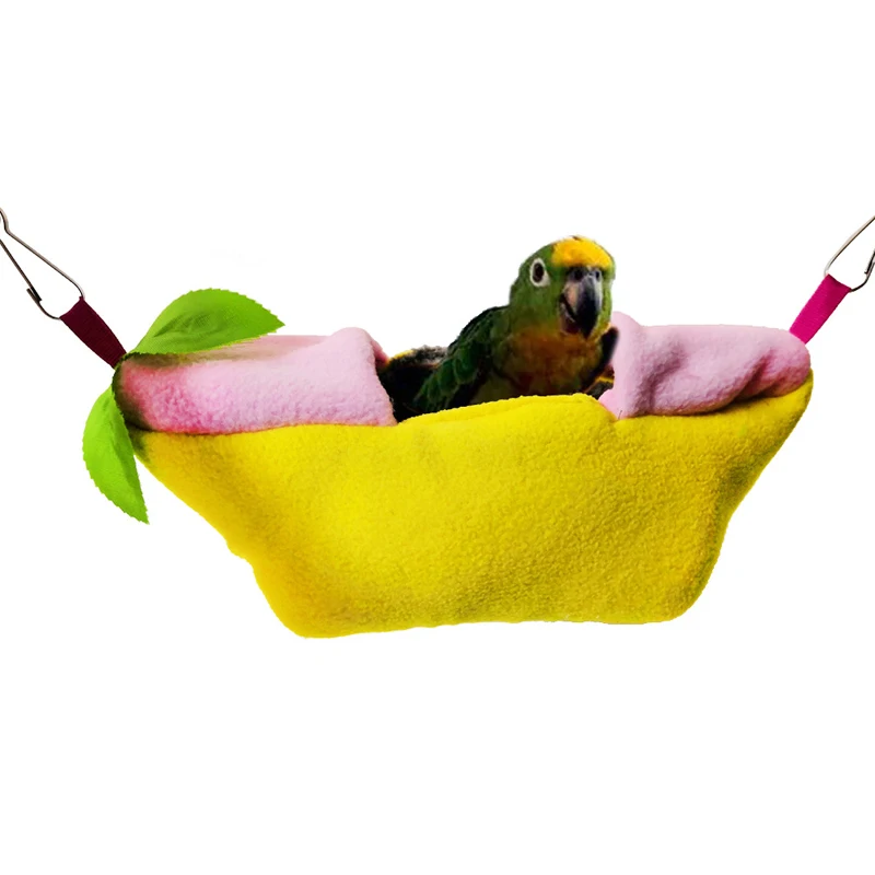 Зимняя короткая плюшевая Ванна Форма лодки хомяк сахар планер гамак попугай